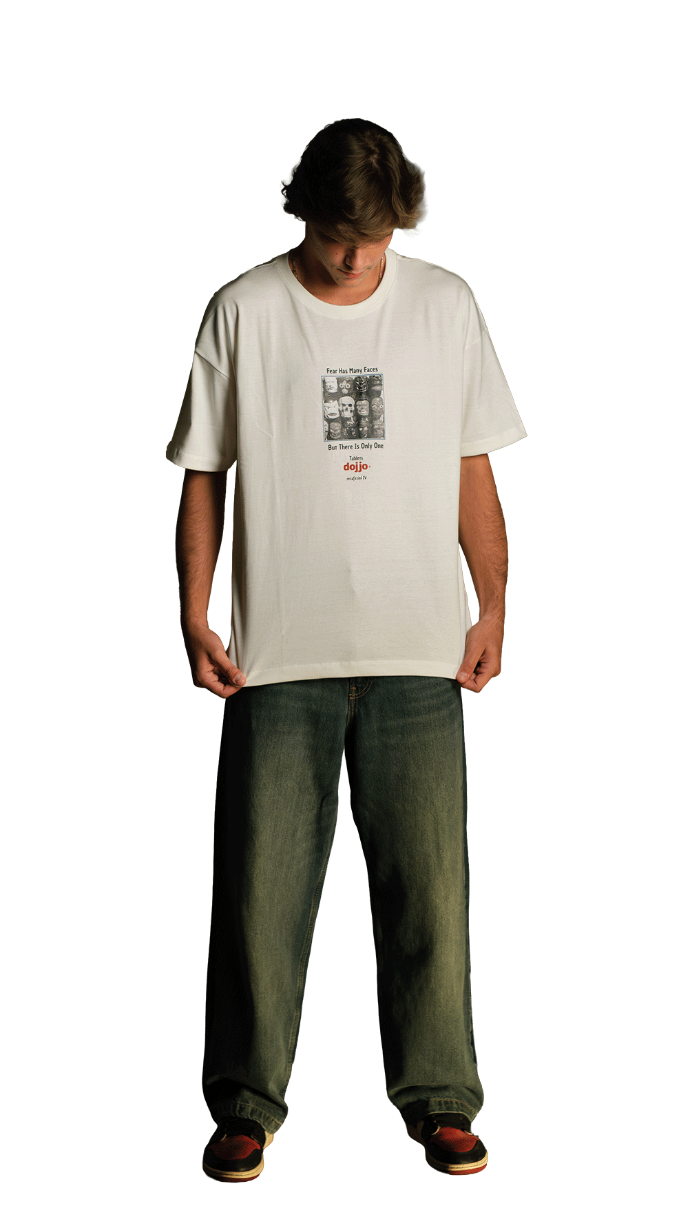CAMISETA FACES (OFF WHITE)